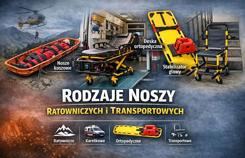 Różnice między noszami ratowniczymi, transportowymi a karetkowymi – praktyczny przewodnik
