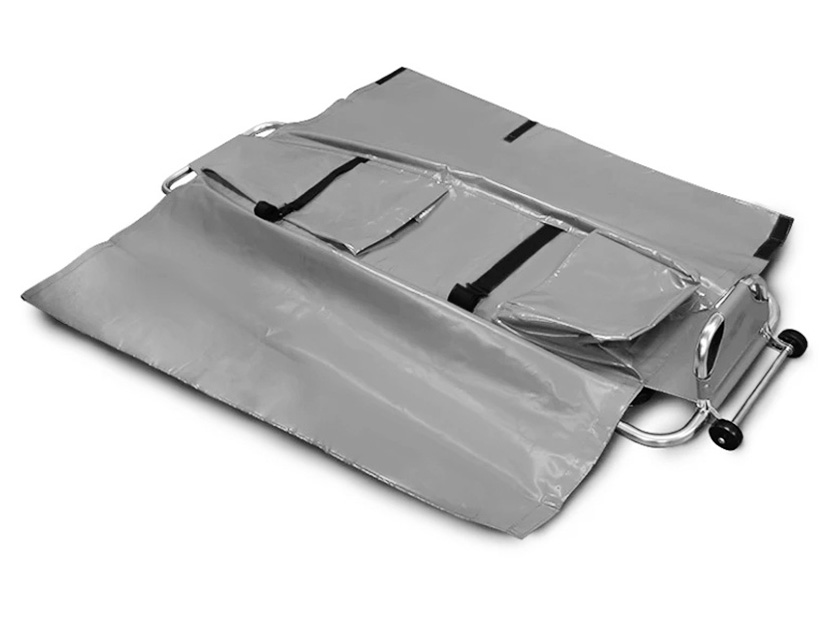 wodoodporne nosze ratownicze z przykryciem na ciało