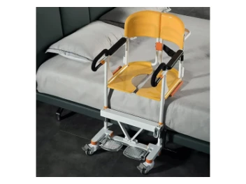 Krzesło sanitarne 4w1 na kółkach z podnośnikiem