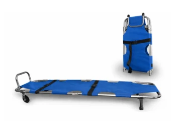 Nosze transportowe z podpórką pod stopy i kółkami STANDARD - niebieskie