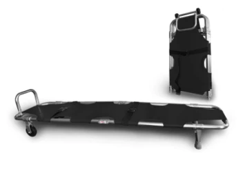 Nosze transportowe z podpórką pod stopy i kółkami STANDARD - czarne, wodoodporne